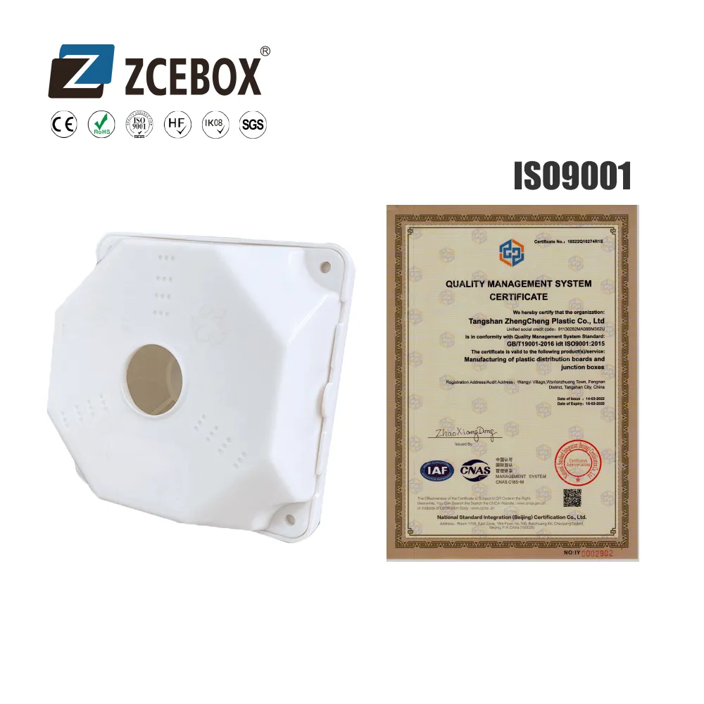 Boîte de jonction CCTV étanche en plastique