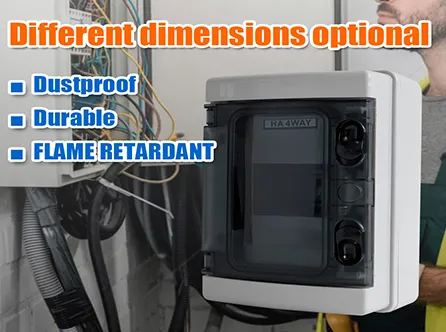 Les boîtes de distribution sont classées en fonction des caractéristiques structurelles et des utilisations