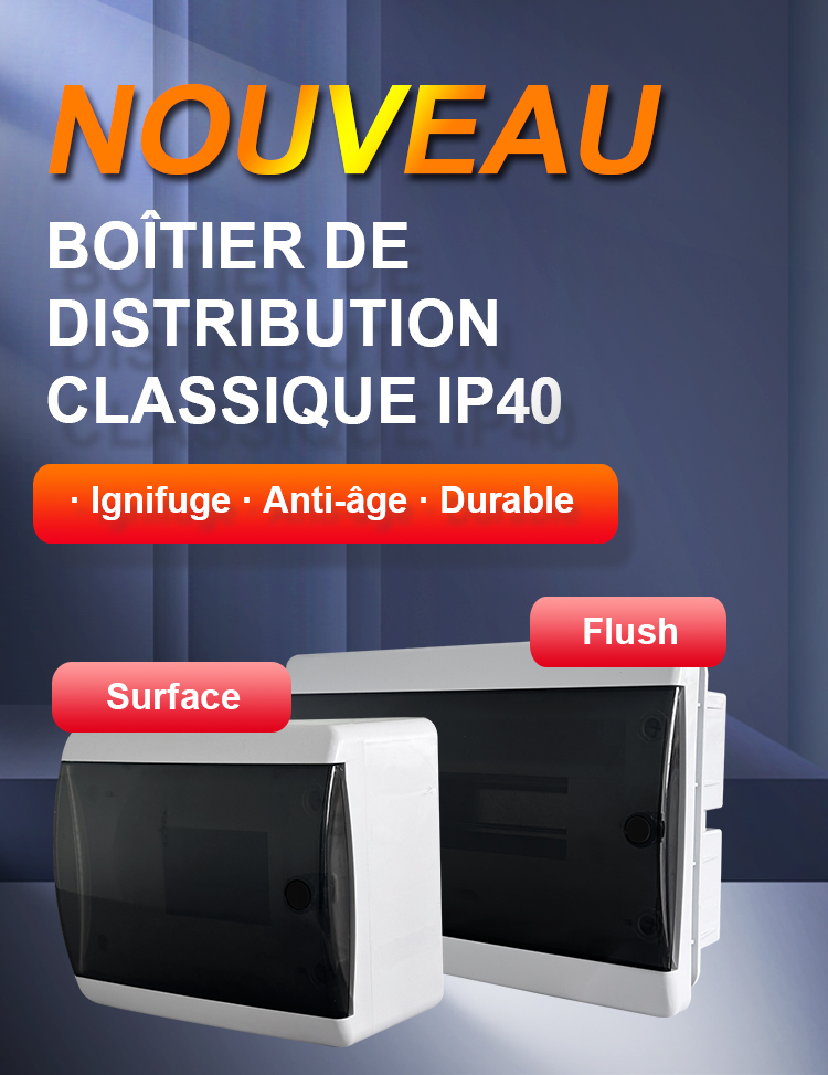 Boîte de distribution MCB ABS 