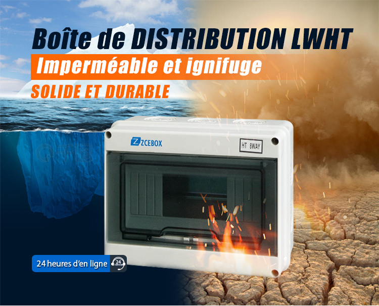 Boîte de distribution électrique de certification CE
