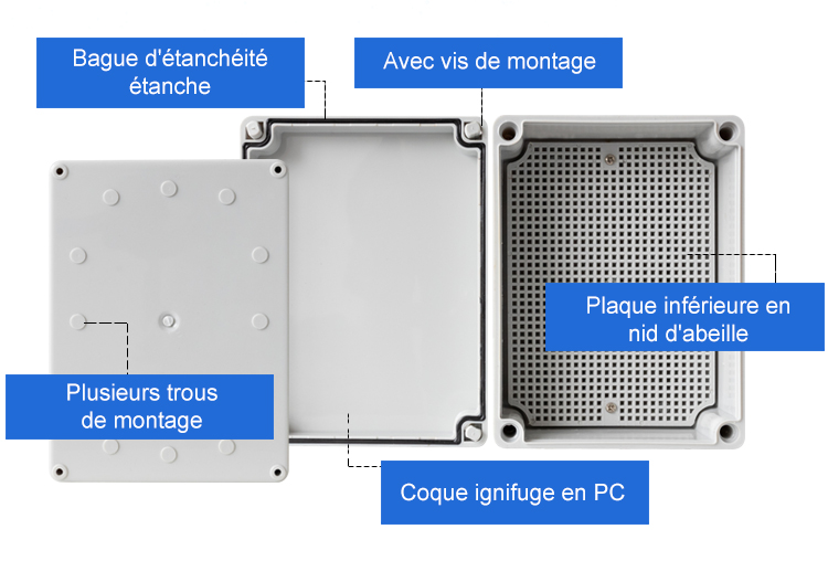 Boîte de jonction électrique PVC