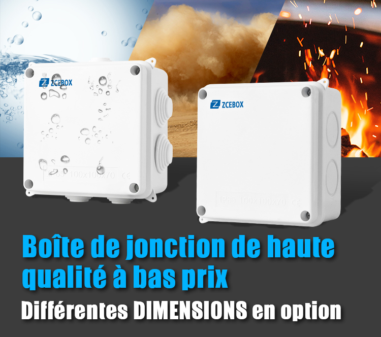 Boîte de jonction IP65 / IP55 ABS